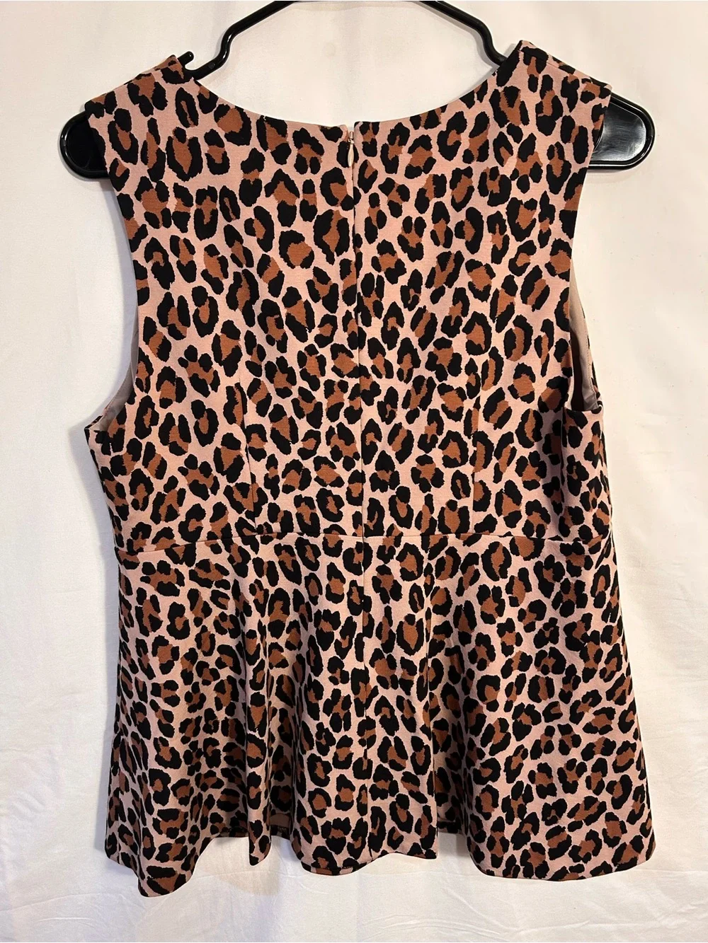 kate spade Leopard-Print V-Neck Tank Top in Tan and Black